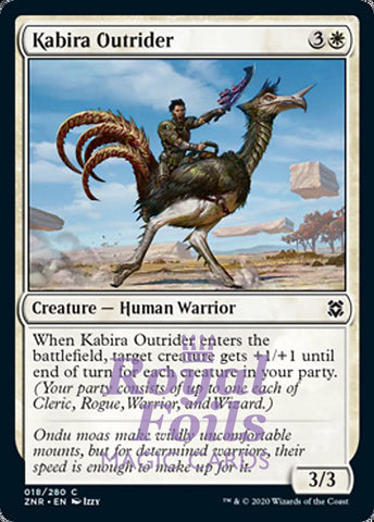 Kabira Outrider 4x FOIL ZNR MTG Zendikar Rising Common MINT white