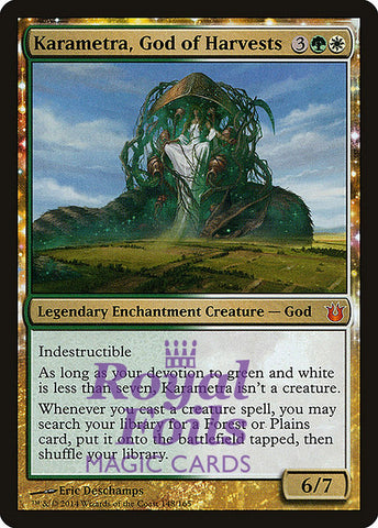 **1x FOIL Karametra, God of Harvests** BNG MTG Born of the Gods Mythic MINT green white