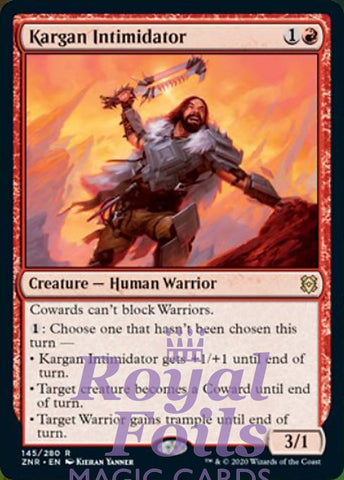 Kargan Intimidator 2x FOIL  ZNR MTG Zendikar Rising Rare MINT red