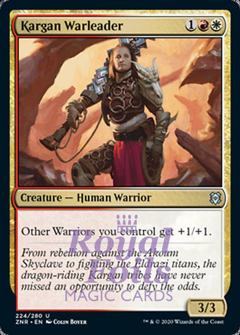 Kargan Warleader 4x FOIL ZNR MTG Zendikar Rising Uncommon MINT red