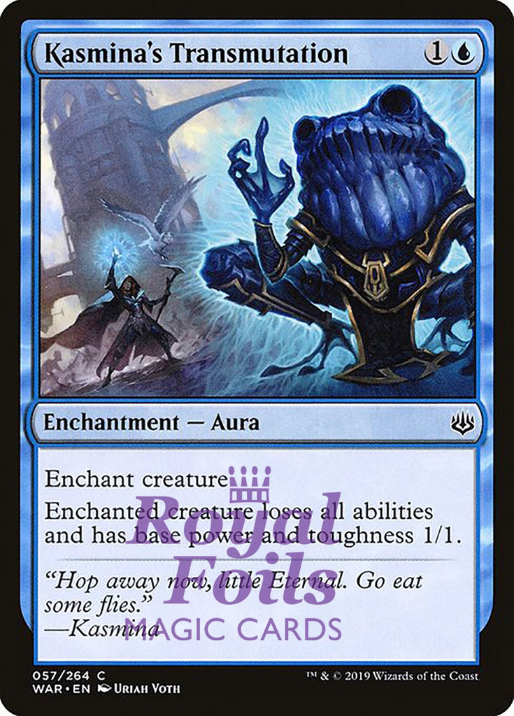Kasmina's Transmutation 3x FOIL WAR MTG War of the Spark Common MINT blue