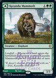 Kazandu Mammoth // Valley 2x FOIL ZNR MTG Zendikar Rising Rare 1 MT 1 NM- green