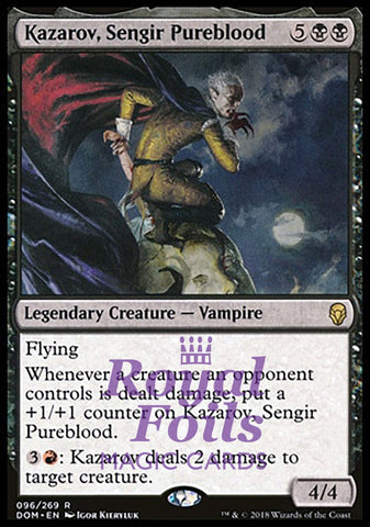 Kazarov, Sengir Pureblood 2x FOIL DOM MTG Dominaria Rare MINT black