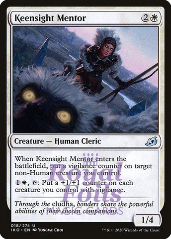 Keensight Mentor 4x FOIL IKO MTG Ikoria Uncommon MINT white