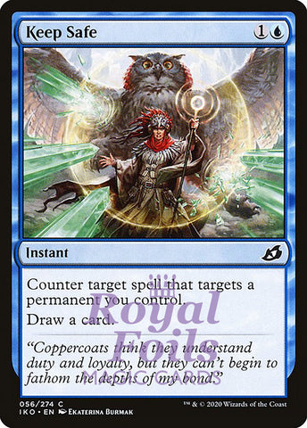 Keep Safe 4x FOIL IKO MTG Ikoria Common MINT blue