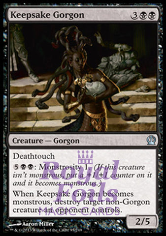 Keepsake Gorgon 2x FOIL THS MTG Theros Uncommon MINT black