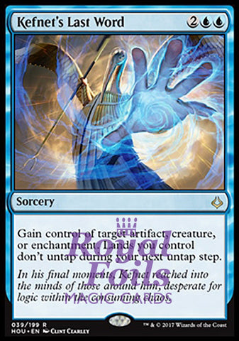Kefnet's Last Word 2x FOIL HOU MTG Hour of Devastation Rare MINT blue