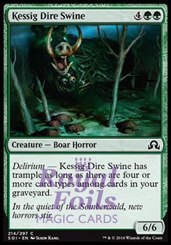 Kessig Dire Swine 4x FOIL SOI MTG Shadows Over Innistrad Common MINT green