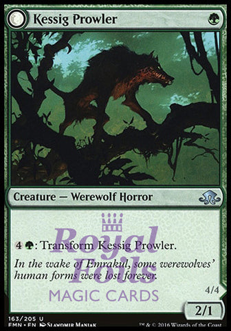 Kessig Prowler // Sinuous Predator 2x FOIL EMN MTG Eldritch Moon Uncommon MINT green