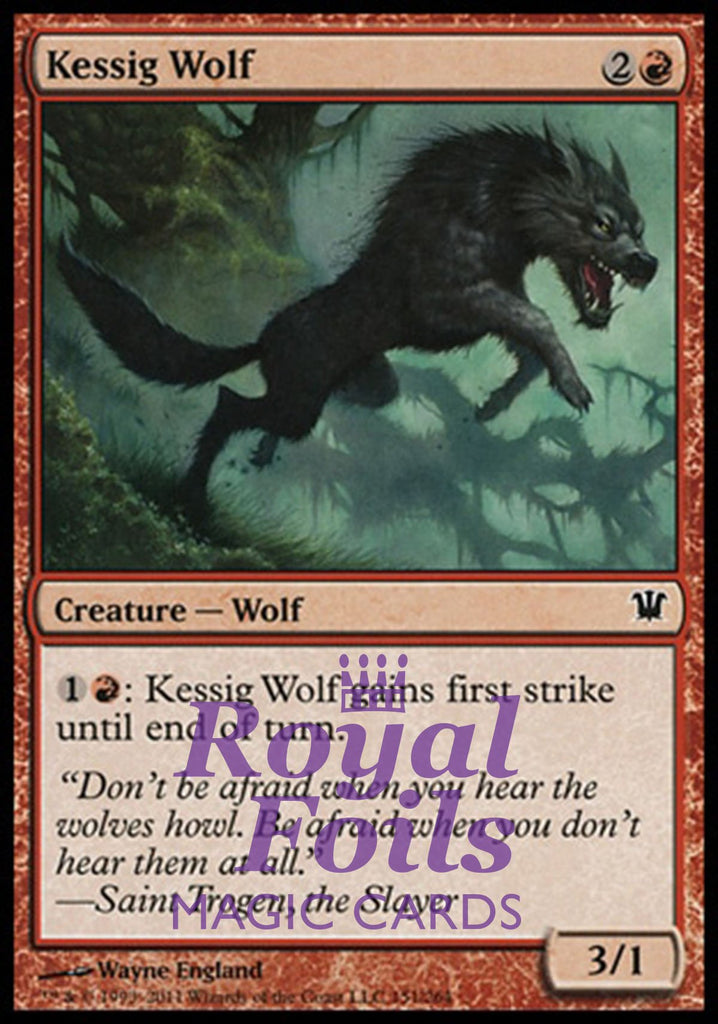 Kessig Wolf 4x FOIL ISD MTG Innistrad Common 1 MINT + 3 NM red