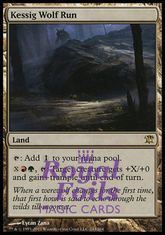 Kessig Wolf Run 1x FOIL ISD MTG Innistrad Rare MINT red green land