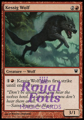 Kessig Wolf 4x FOIL ISD MTG Innistrad Common 1 MINT + 3 NM red