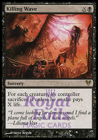 Killing Wave 1x FOIL AVR MTG Avacyn Restored Rare MINT black