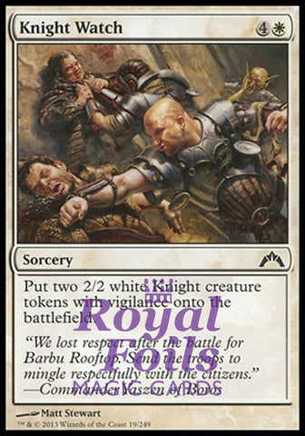 Knight Watch 4x FOIL GTC MTG Gatecrash Common 3 MINT 1 NM white