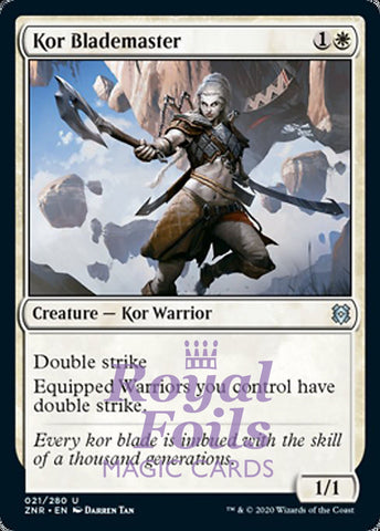 Kor Blademaster 4x FOIL ZNR MTG Zendikar Rising Uncommon MINT white