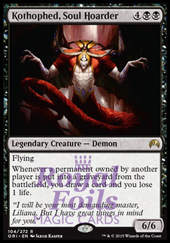 Kothophed Soul Hoarder 2x FOIL ORI MTG Magic Origins Rare MINT black