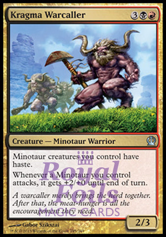 Kragma Warcaller 2x FOIL THS MTG Theros Uncommon MINT black red