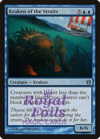 **2x FOIL Kraken of the Straits** BNG MTG Born of the Gods Uncommon MINT blue