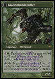 **1x FOIL Wolfbitten Captive // Krallenhorde Killer** DKA MTG Dark Ascension Rare NM- green