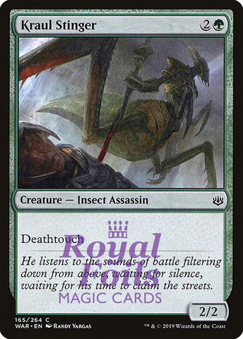 Kraul Stinger 3x FOIL WAR MTG War of the Spark Common MINT green