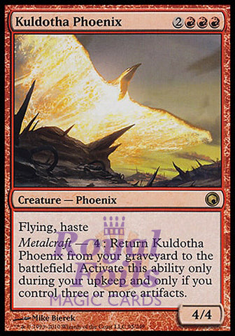 Kuldotha Phoenix 1x FOIL SOM MTG Scars of Mirrodin Rare MINT red