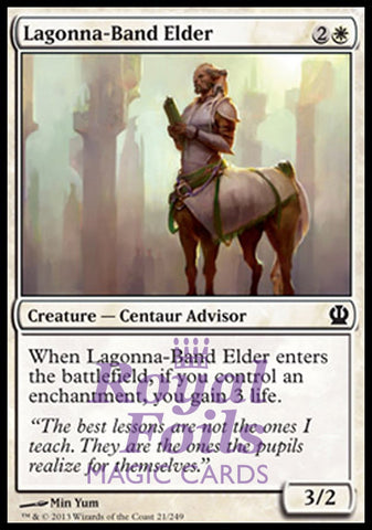 Lagonna-Band Elder 4x FOIL THS MTG Theros Common MINT white