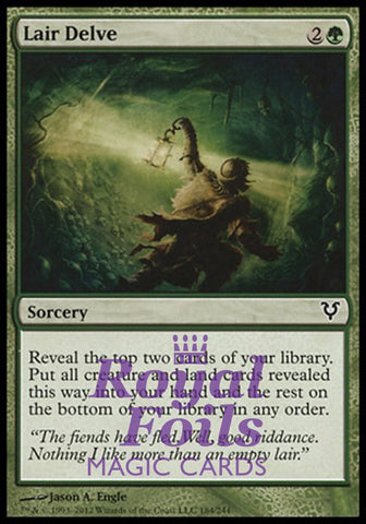 **3x FOIL Lair Delve** AVR MTG Avacyn Restored Common MINT green