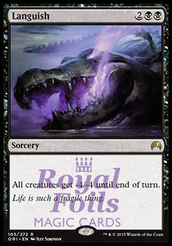 Languish 1x FOIL ORI MTG Magic Origins Rare MINT black