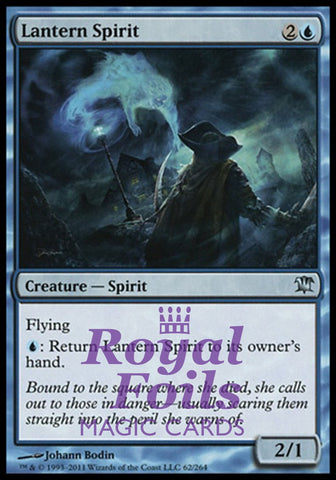 Lantern Spirit 4x FOIL ISD MTG Innistrad Uncommon 3 MINT + 1 NM blue