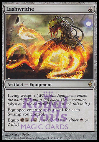 **1x FOIL Lashwrithe** NPH MTG New Phyrexia Rare MINT artifact