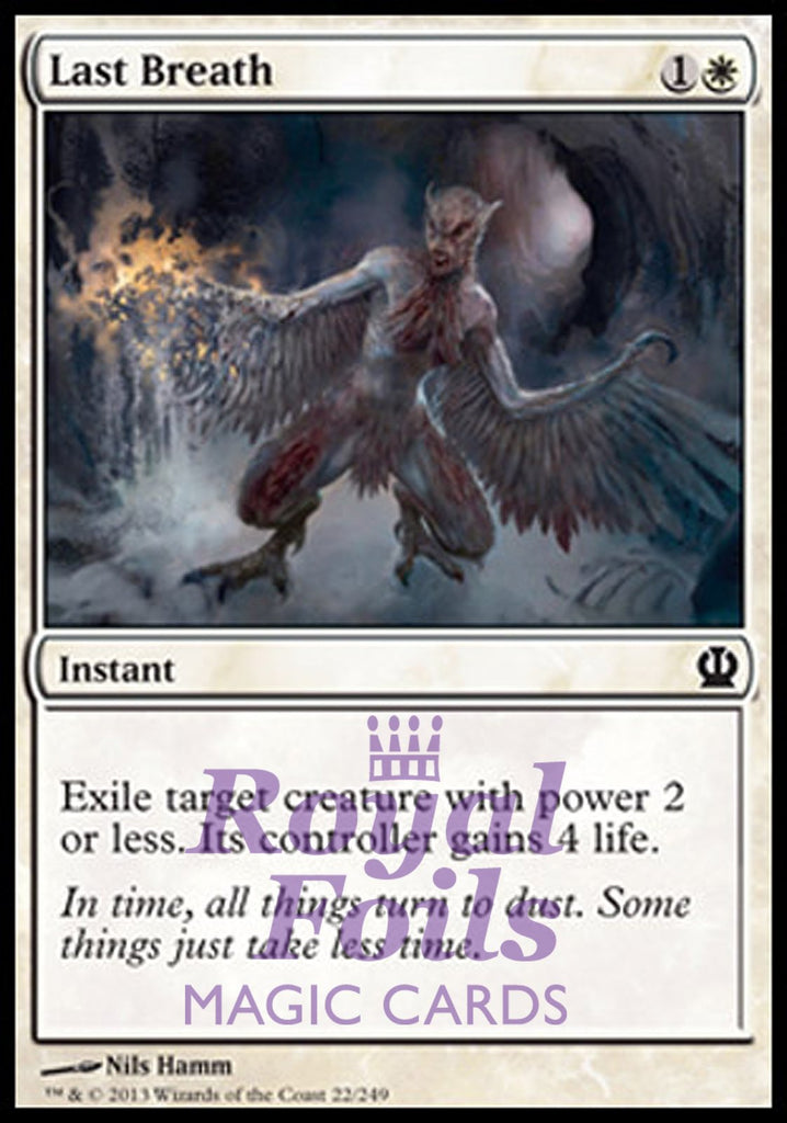 Last Breath 4x FOIL THS MTG Theros Common MINT white
