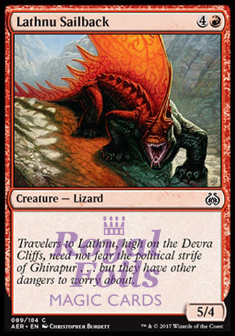 Lathnu Sailback 4x FOIL AER MTG Aether Revolt Common MINT red