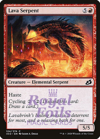 Lava Serpent 4x FOIL IKO MTG Ikoria Common MINT red