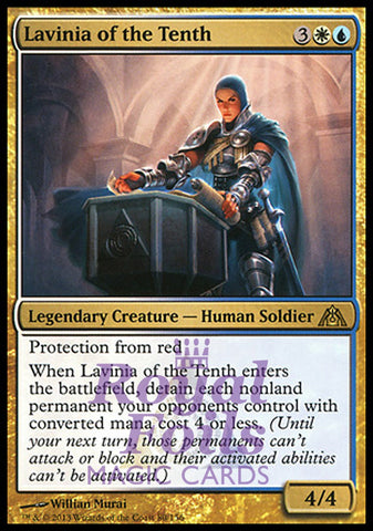 Lavinia of the Tenth 2x FOIL DGM MTG Dragon's Maze Rare MINT white blue