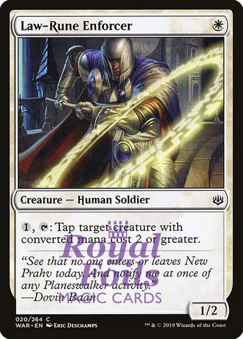 Law-Rune Enforcer 3x FOIL WAR MTG War of the Spark Common MINT white