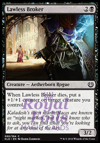Lawless Broker 4x FOIL KLD MTG Kaladesh Common MINT black