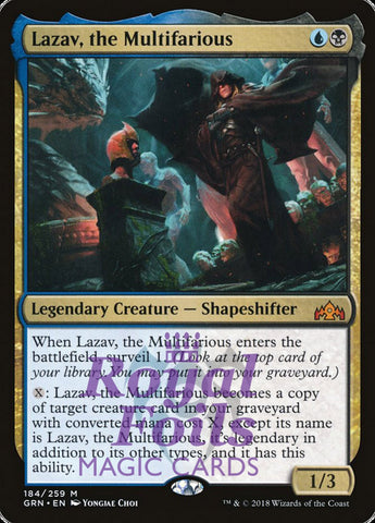 Lazav the Multifarious 1x FOIL GRN MTG Guilds of Ravnica Mythic MINT blue black