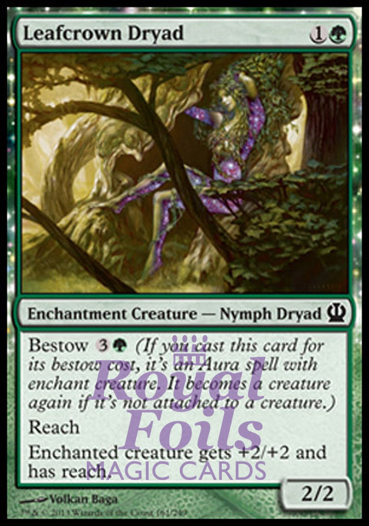 **4x FOIL Leafcrown Dryad** THS MTG Theros Common MINT green