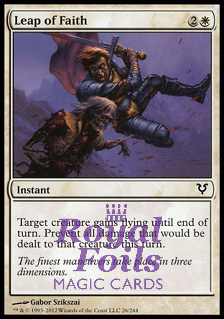 Leap of Faith 3x FOIL AVR MTG Avacyn Restored Common VF white