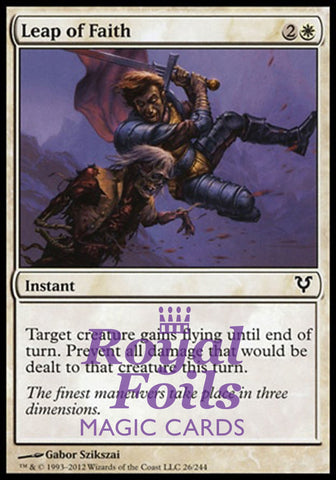 Leap of Faith 3x FOIL AVR MTG Avacyn Restored Common VF white