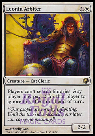 Leonin Arbiter 1x FOIL SOM MTG Scars of Mirrodin Rare MINT white