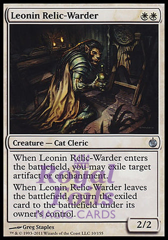 Leonin Relic-Warder 1x FOIL MBS MTG Mirrodin Besieged Uncommon MINT white