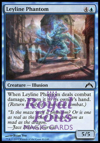 Leyline Phantom 4x FOIL GTC MTG Gatecrash Common MINT blue