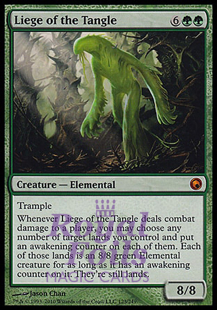 Liege of the Tangle 1x FOIL SOM MTG Scars of Mirrodin Mythic MINT green