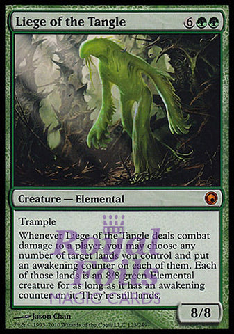**1x FOIL Liege of the Tangle** SOM MTG Scars of Mirrodin Mythic NM+ green
