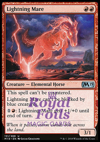 Lightning Mare 2x FOIL M19 MTG Core Set 2019 Uncommon MINT red