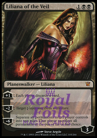 Liliana of the Veil 1x FOIL ISD MTG Innistrad Mythic MINT black
