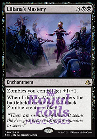 Liliana's Mastery 1x FOIL AKH MTG Amonkhet Rare MINT black