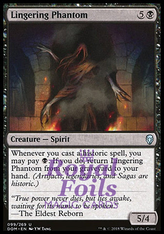 Lingering Phantom 2x FOIL DOM MTG Dominaria Uncommon MINT black