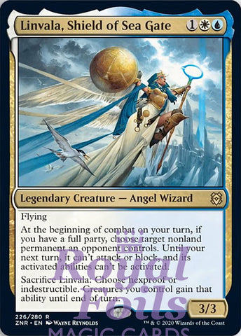Linvala, Shield of Sea Gate 2x FOIL ZNR MTG Zendikar Rising Rare MINT white blue